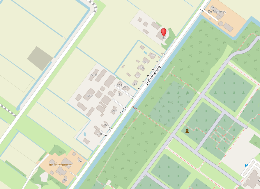 kaart plek Lutkemeerweg 180, Amsterdam