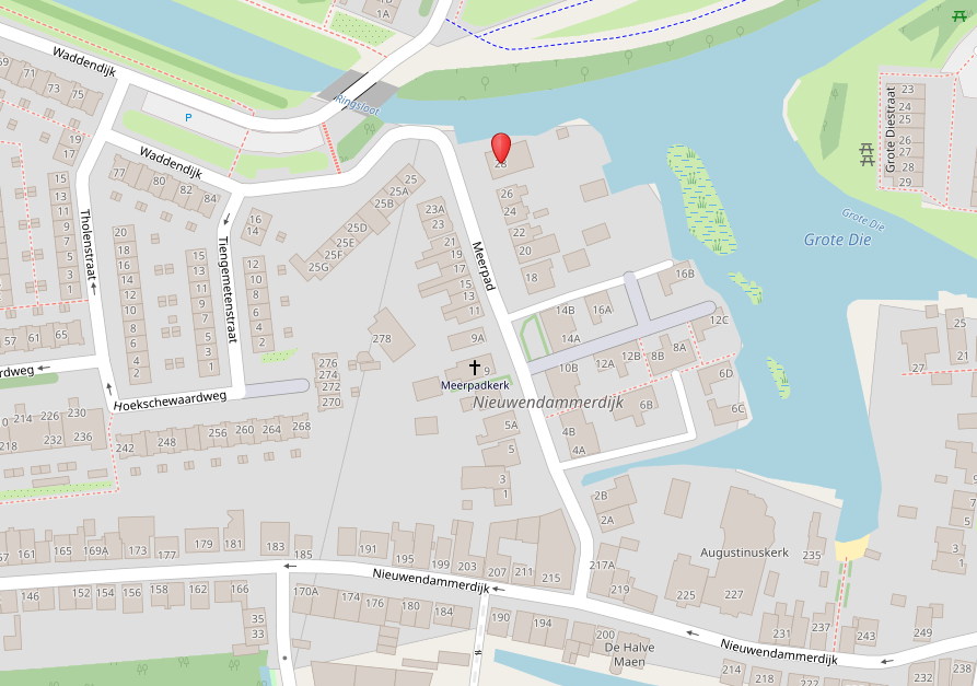 kaart plek Meerpad 28
