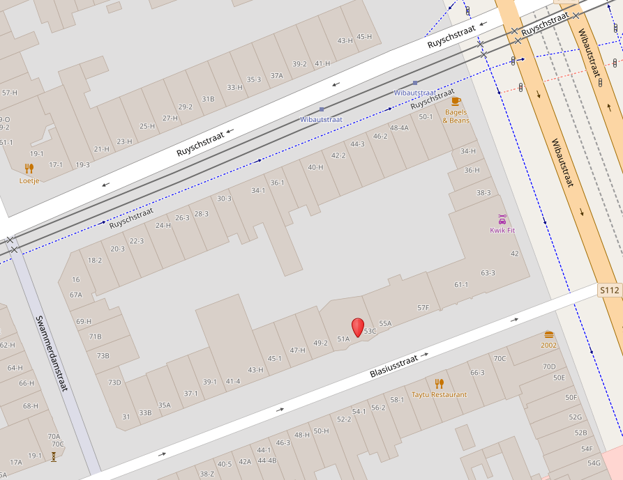 kaart plek Blasiusstraat 51-53