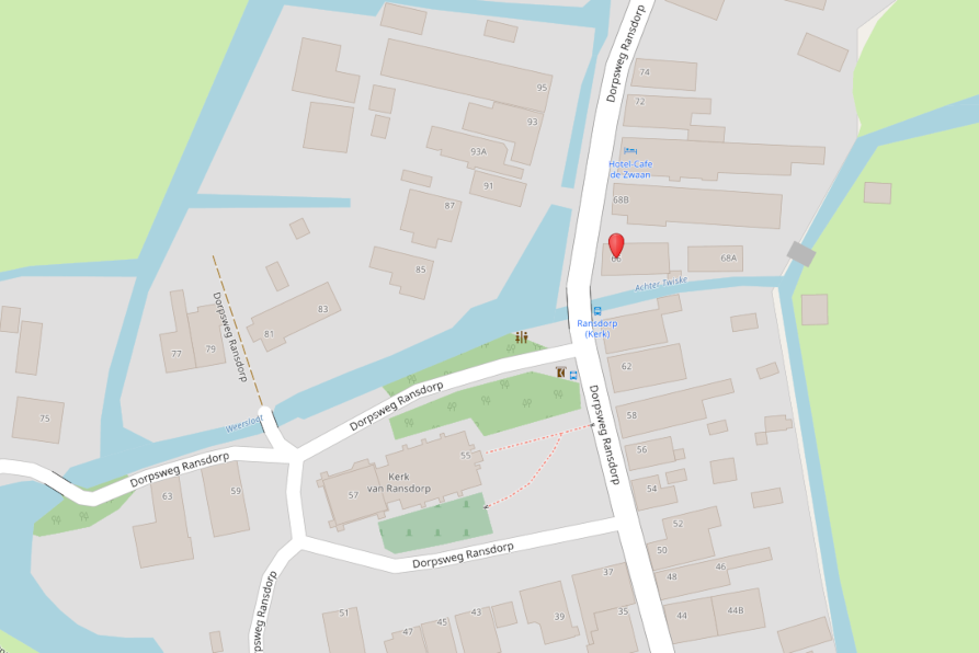 kaart plek Dorpsweg Ransdorp 66