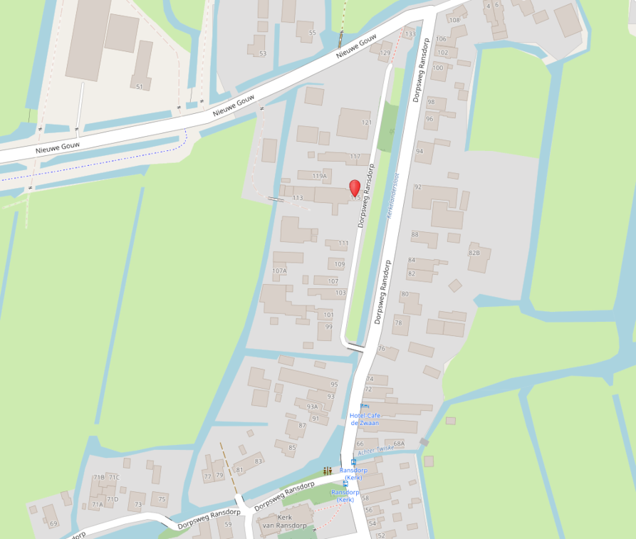 kaart plek Dorpsweg Ransdorp 113-115
