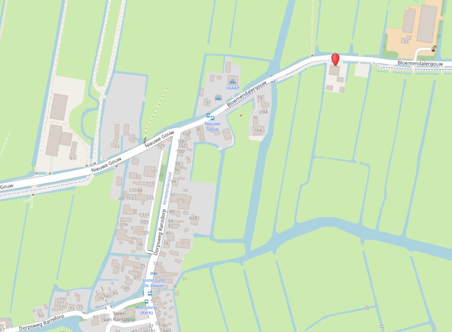 kaart plek Bloemendalergouw 26