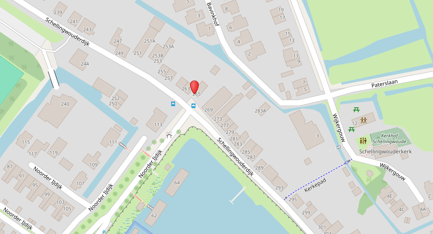 kaart plek Schellingwouderdijk 265, Amsterdam