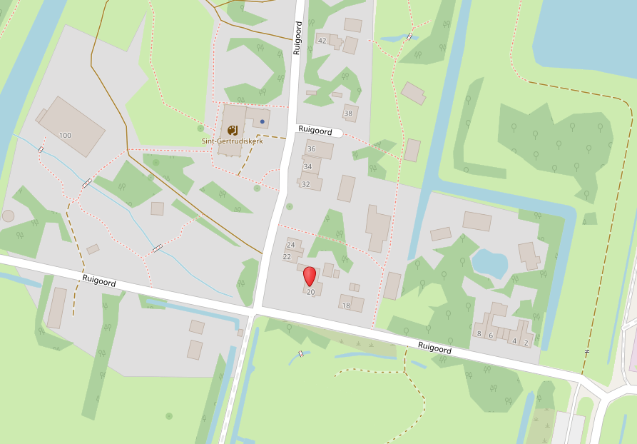 kaart plek Ruigoord 42 en Ruigoord 20, Amsterdam