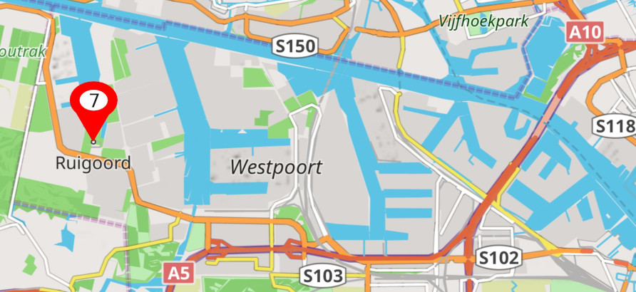 Kaart locaties Westpoort