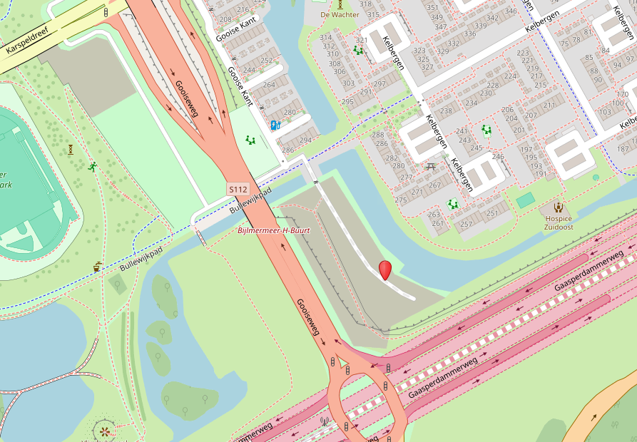 kaart plek Gooise Kant fase 3C, Amsterdam